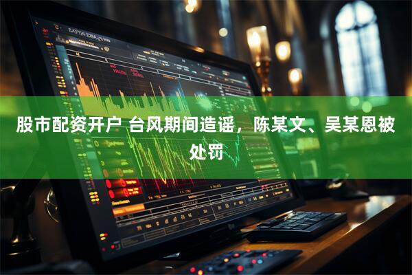 股市配资开户 台风期间造谣，陈某文、吴某恩被处罚
