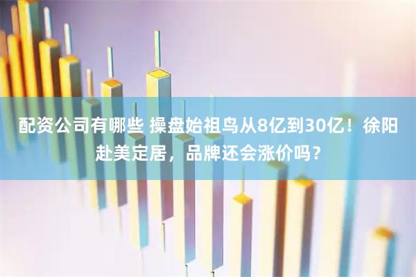 配资公司有哪些 操盘始祖鸟从8亿到30亿！徐阳赴美定居，品牌还会涨价吗？